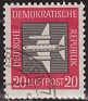 Germany 1957 Plane 20 Pfennig Red Scott C2